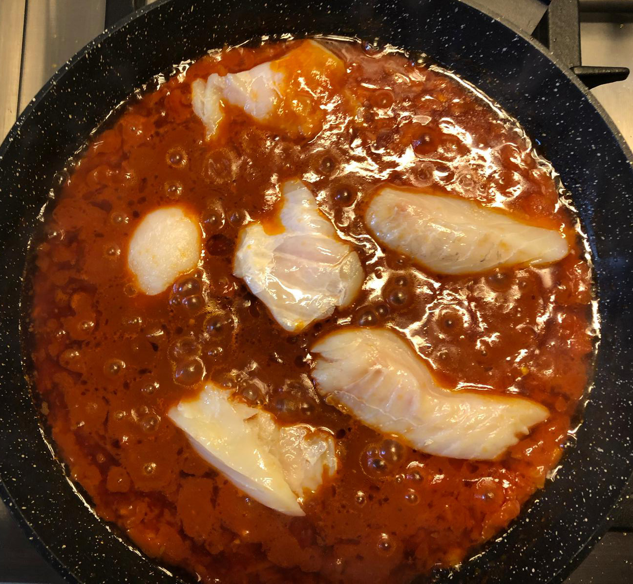 Recette Morue confite à la tomate